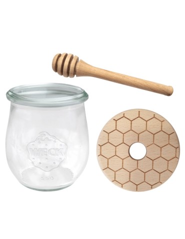 Słoik na miód WECK dozownik do miodu słoik do miodu z nabierakiem 220ml W3 - produkt 2