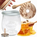 Słoik na miód WECK dozownik do miodu słoik do miodu z nabierakiem 220ml W2