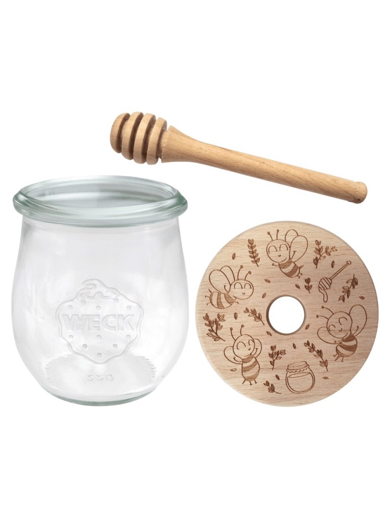 Słoiki weck - Słoik na miód WECK dozownik do miodu słoik do miodu z nabierakiem 220ml W2 - product MODO24.PL 2