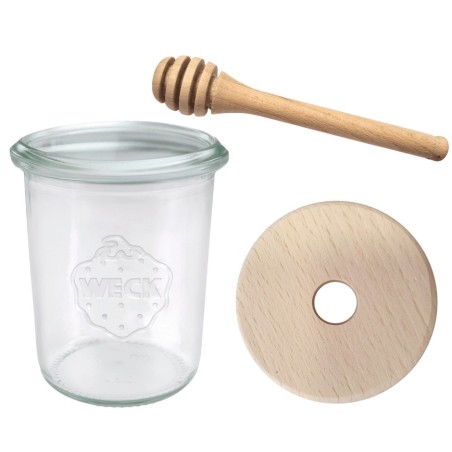 Słoik na miód WECK dozownik do miodu słoik do miodu z nabierakiem 160ml W5