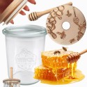 Słoik na miód WECK dozownik do miodu słoik do miodu z nabierakiem 160ml W2