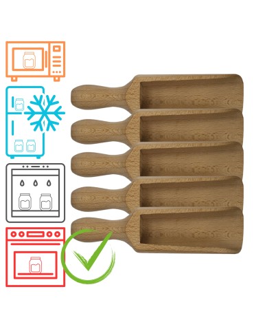 Słoiki WECK / miarka drewniana 8cm 5szt do SŁOIK WECK