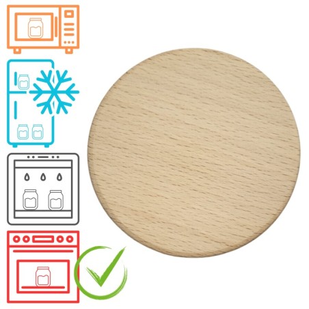 Słoiki WECK / drewniane wieko 80mm do SŁOIK WECK