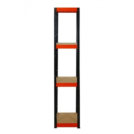 Regał metalowy Helios Color 180x35x35_4 - 175kg / na półkę, kolor: niebiesko-biały