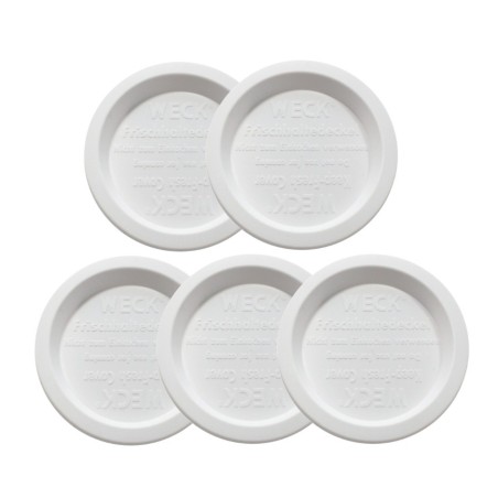 Słoiki WECK 5szt/ plastikowe wieko 100mm do SŁOIK WECK