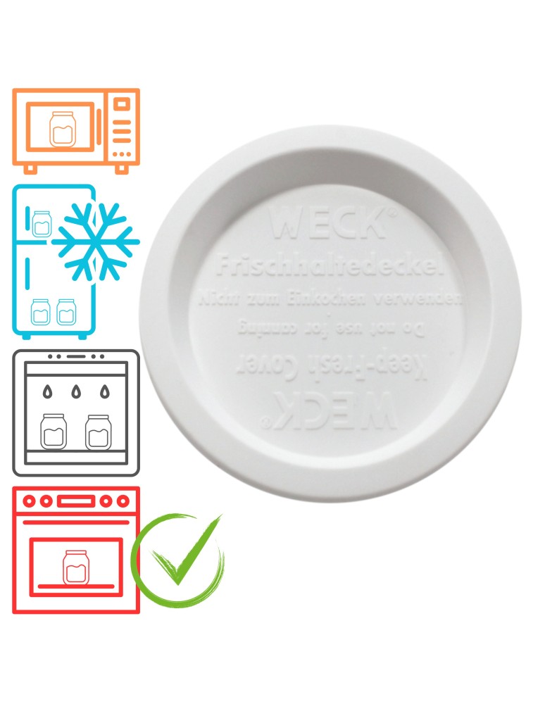 Słoiki i butelki - Słoiki WECK / plastikowe wieko 80mm do SŁOIK WECK - produkt MODO24.PL 1