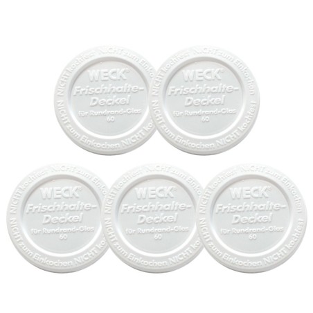 Słoiki WECK 5szt/ plastikowe wieko 60mm do SŁOIK WECK