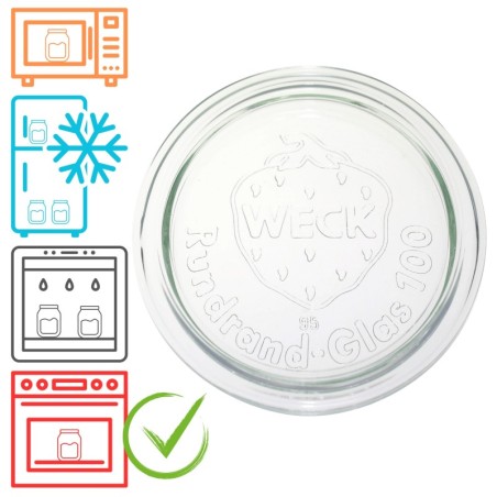 Słoiki WECK / szklane wieko 100mm do SŁOIK WECK