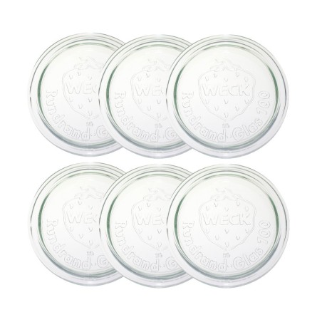 Słoiki WECK 6szt/ szklane wieko 100mm do SŁOIK WECK