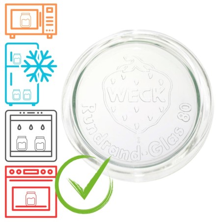 Słoiki WECK / szklane wieko 80mm do SŁOIK WECK