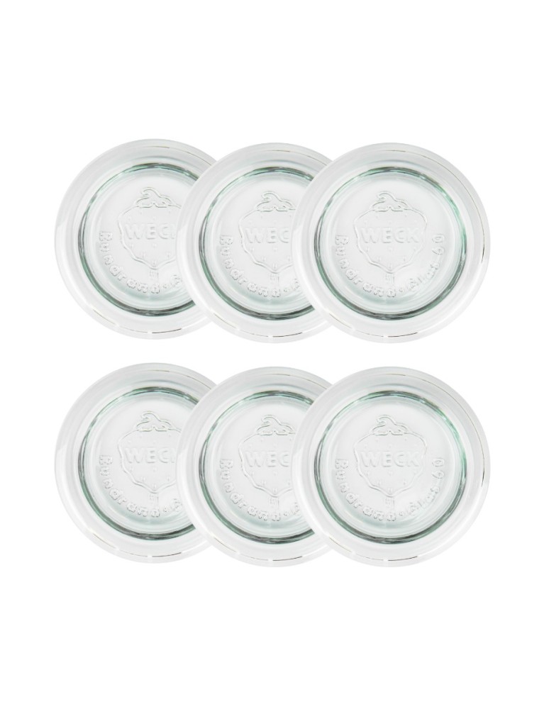 Słoiki i butelki - Słoiki WECK 6szt / szklane wieko 60mm do SŁOIK WECK - product MODO24.PL 2