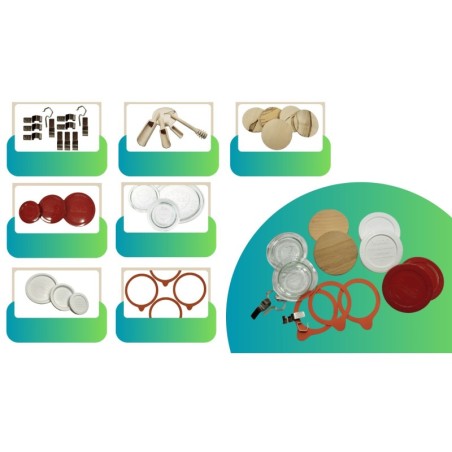 Blaszki zapinki spinki do słoika słoików WECK do szklanych wieczek 2 szt