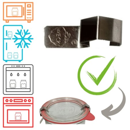 Słoiki WECK / zapinka blaszka 1szt do SŁOIK WECK