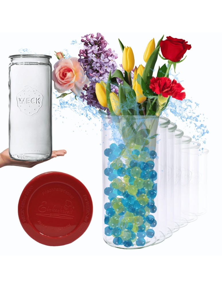 Słoiki weck - Słoiki Weck 1575ml 1,575l wazon MOLD szczelne silikonowe wieka 12szt CYLINDER - produkt MODO24.PL 1