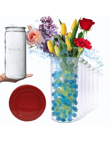 Słoiki Weck 1575ml 1,575l wazon MOLD szczelne silikonowe wieka 6szt CYLINDER