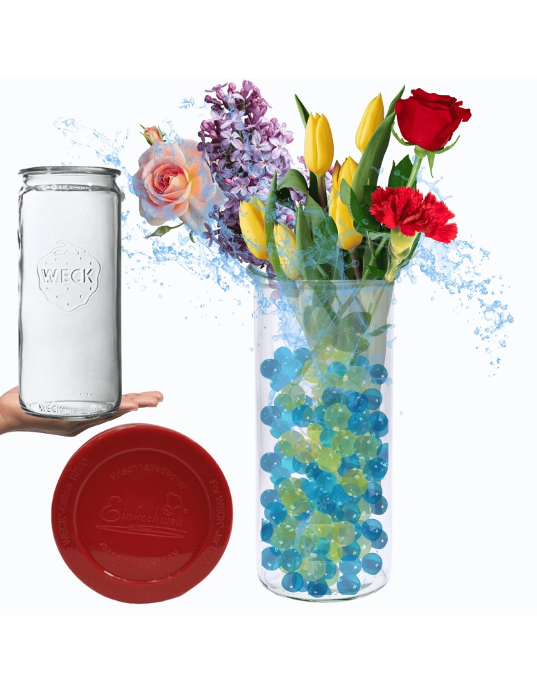 Słoiki weck - Słoik Weck 1575ml 1,575l wazon MOLD szczelne silikonowe wieko 1szt CYLINDER - produkt MODO24.PL 1