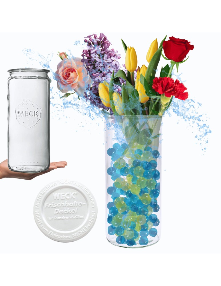 Słoiki weck - Słoik Weck 1575 1,575l wazon MOLD plastikowe wieko 1szt TRWAŁY CYLINDER wek - product MODO24.PL 1