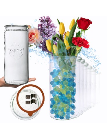 Słoiki Weck 1575ml 1,575l MOLD żaroodporne zapinki wieko gumka 12szt CYLINDER