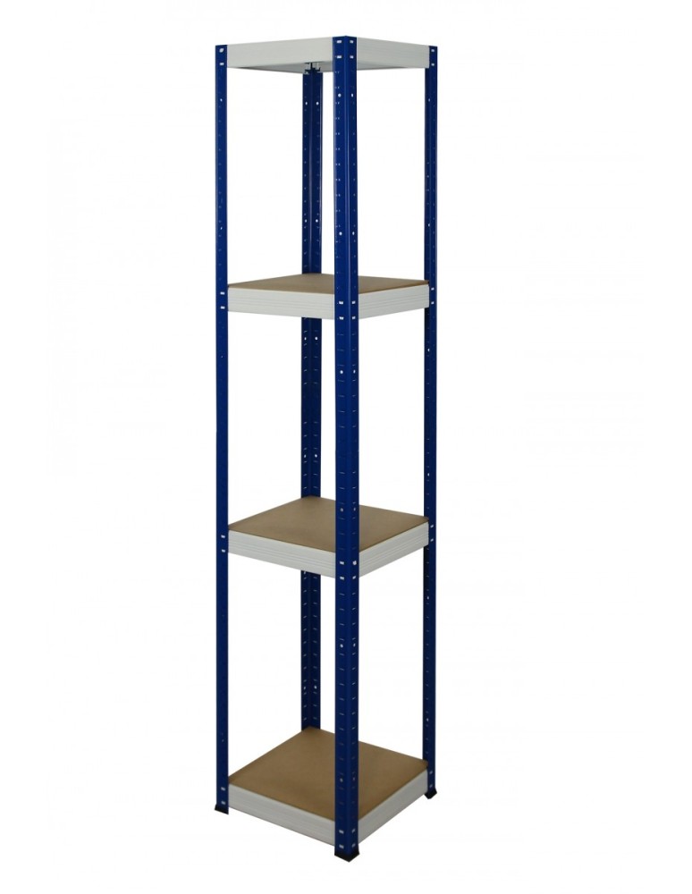 Helios Color Kwadrat - Regał metalowy Helios Color 180x35x35_4 - 175kg / na półkę, kolor: niebiesko-biały - product MODO24.PL 5