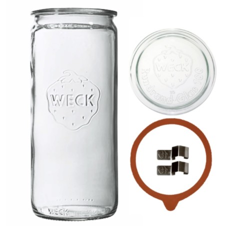 Słoik Weck 1575 1,575 wazon MOLD słoje słój zapinki wieko gumka 1szt CYLINDER