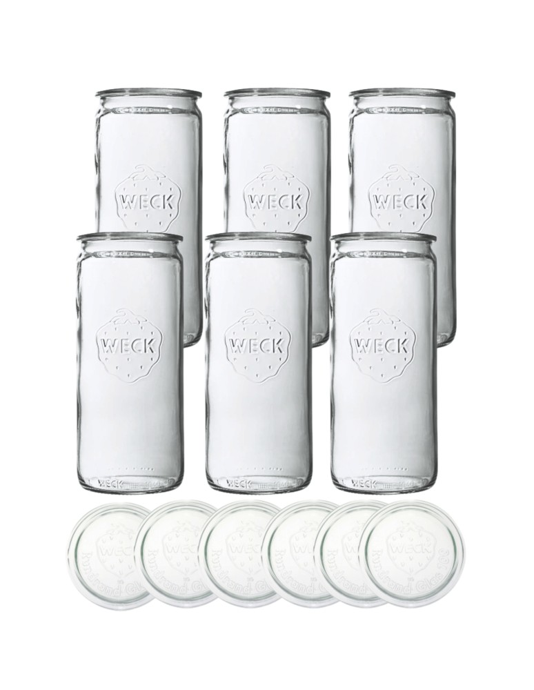 Słoiki weck - Słoiki Weck 1575 1,575l słoiki wazon MOLD wieka szklane 6szt CYLINDER SOLIDNE - product MODO24.PL 2