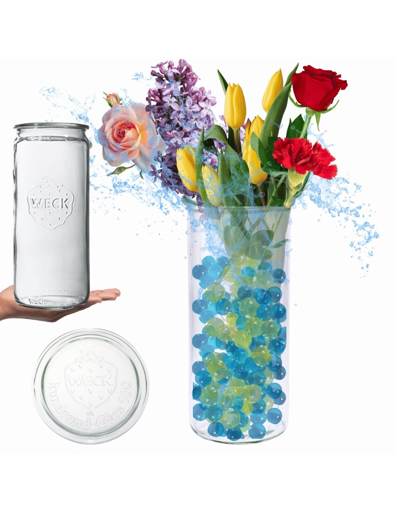 Słoiki weck - Słoik Weck 1575ml 1,575l słoik wazon MOLD wieko szklane 1szt CYLINDER słoik - product MODO24.PL 1