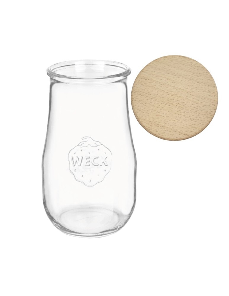 Słoiki weck - Słoik Weck 2,7l 2700ml butelka TULIP żaroodporny drewniane wieko 1szt słoje - product MODO24.PL 2