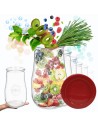 Słoiki Weck 2,7l wazon TULIP szczelne silikonowe wieka 6szt weki 2700 ml