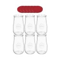 Słoiki Weck 2,7l wazon TULIP szczelne silikonowe wieka 6szt weki 2700 ml