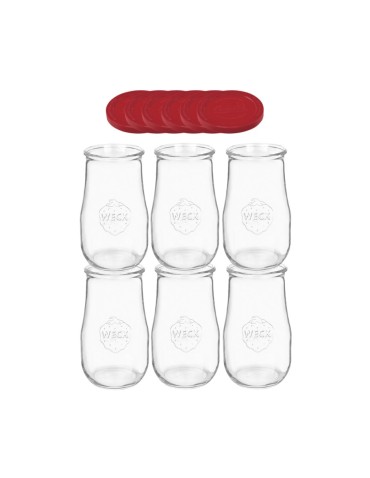 Słoiki Weck 2,7l wazon TULIP szczelne silikonowe wieka 6szt weki 2700 ml - produkt 2