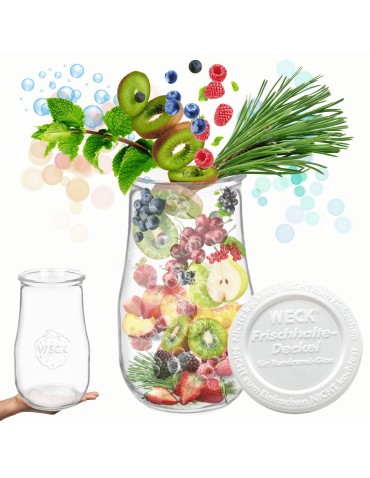 Słoik Weck 2,7l 2700ml wazon TULIP plastikowe wieko 1szt wek słój słoiki