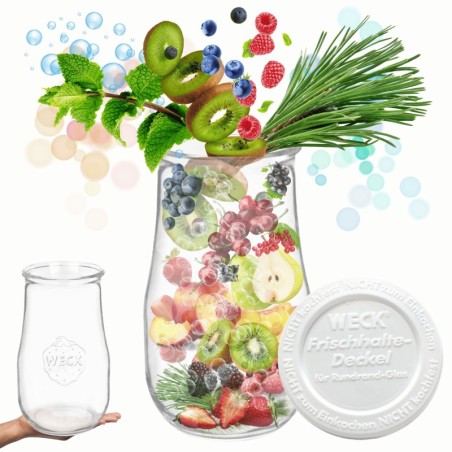 Słoik Weck 2,7l 2700ml wazon TULIP plastikowe wieko 1szt wek słój słoiki