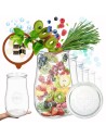 Słoiki Weck 2,7l wazon TULIP żaroodporne zapinki wieko gumka 12szt 2700ml