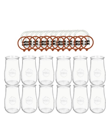 Słoiki Weck 2,7l wazon TULIP żaroodporne zapinki wieko gumka 12szt 2700ml - produkt 2
