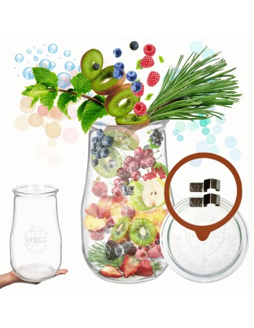 Słoik Weck 2,7l wazon TULIP żaroodporny zapinki wieko gumka 1szt 2700 słój