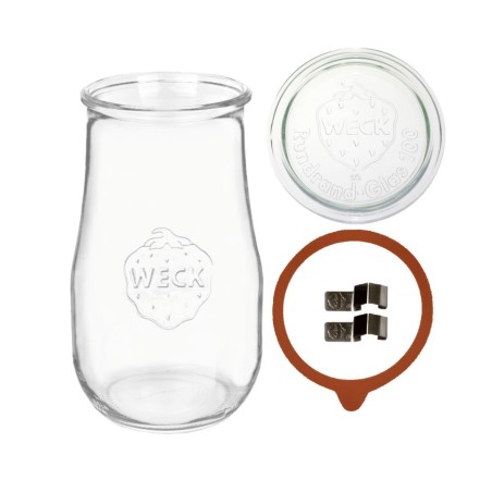 Słoik Weck 2,7l wazon TULIP żaroodporny zapinki wieko gumka 1szt 2700 słój