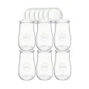 Słoiki Weck 2,7l słoiki wazon TULIP wieka szklane 6szt butelki 2700ml słoik