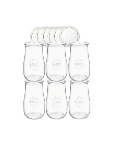 Słoiki Weck 2,7l słoiki wazon TULIP wieka szklane 6szt butelki 2700ml słoik - produkt 2