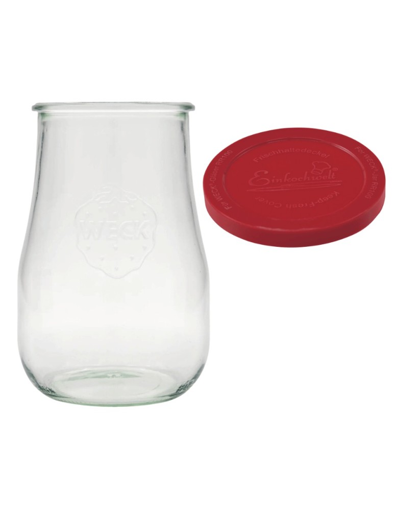 Słoiki weck - Słoik Weck 1750ml 1,75l wazon TULIP szczelne silikonowe wieko 1szt TRWAŁE - product MODO24.PL 2