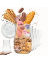 Słoiki Weck 1750ml 1,75l wazon TULIP weki plastikowe wieka 6szt słoje weki