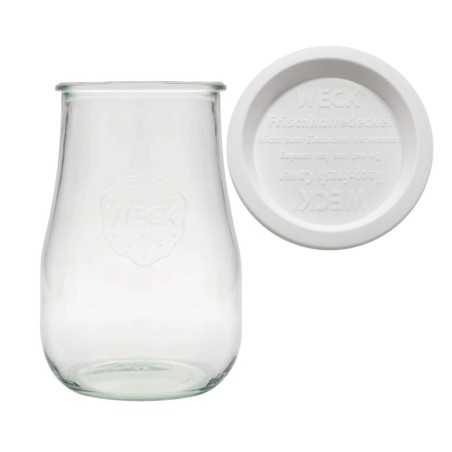 Słoik Weck 1750ml 1,75l wazon TULIP plastikowe wieko 1szt wek słoje słój