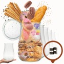 Słoiki Weck 1,75l 1750ml TULIP żaroodporne zapinki wieko gumka 6szt słoik