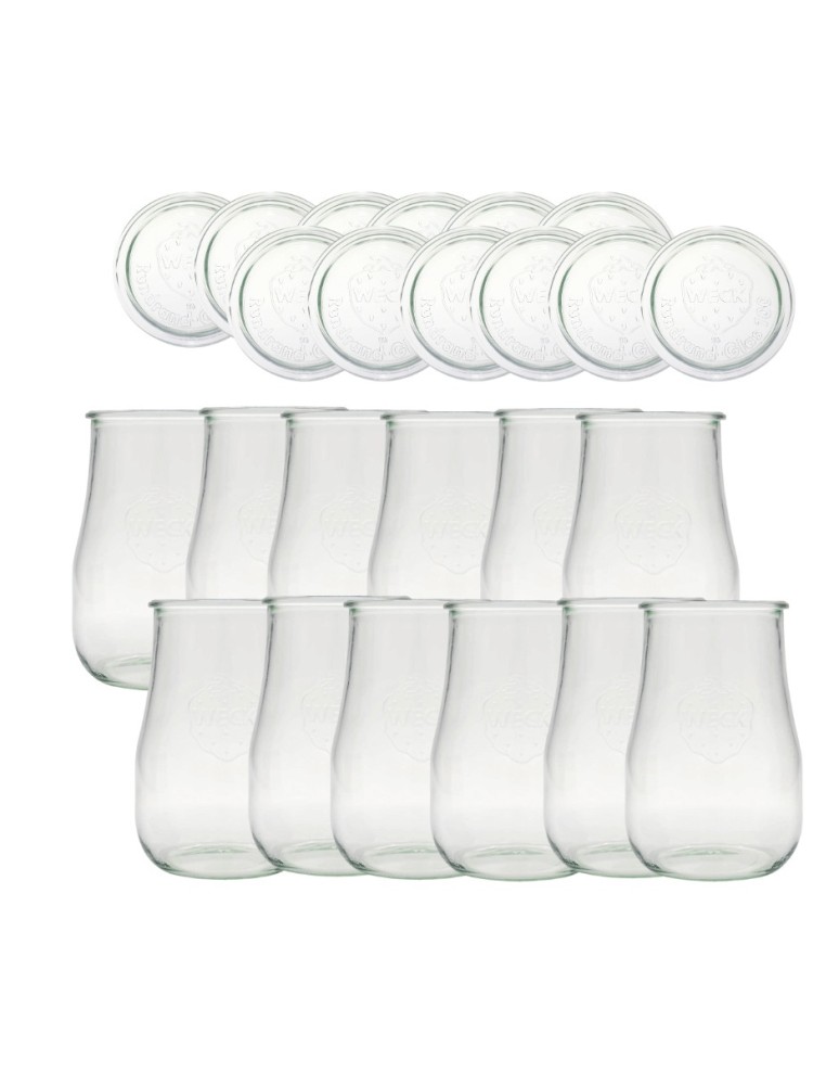 Słoiki weck - Słoiki Weck 1,75l słoiki wazon TULIP wieka szkło 12szt butelki słoje 1750ml - product MODO24.PL 2