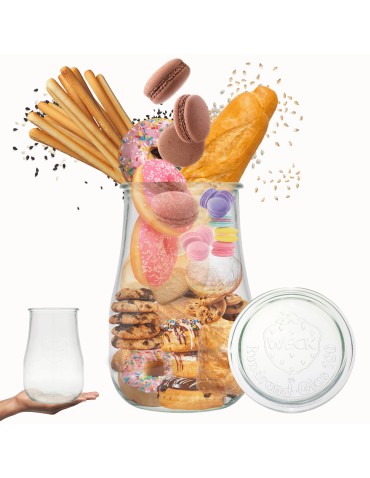 Słoik Weck 1,75l słoik wazon TULIP wieko szklane 1szt 1750ml słoje słój