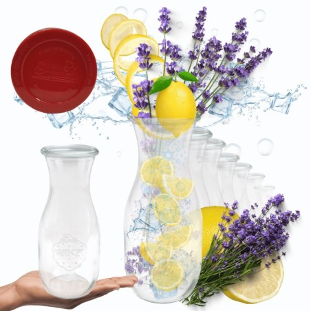 Słoiki WECK 12szt/ silikonowe wieko KARAFKA 1l 1062ml BUTELKA