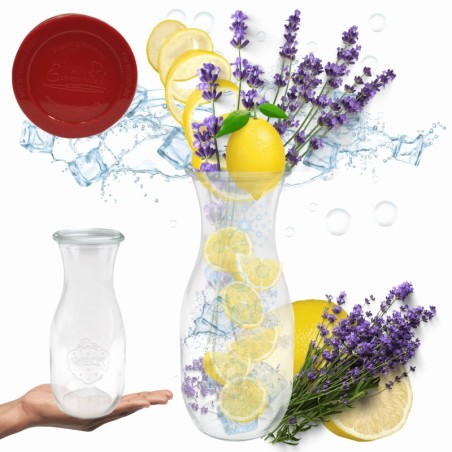 Słoiki WECK / silikonowe wieko KARAFKA 1l 1062ml BUTELKA