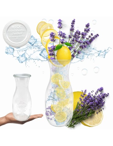 Słoiki i butelki - Słoiki WECK / plastikowe wieko KARAFKA 1l 1062ml BUTELKA - product 11