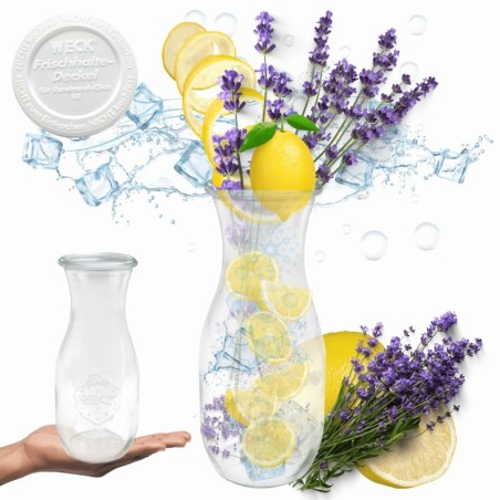 Słoiki WECK / plastikowe wieko KARAFKA 1l 1062ml BUTELKA