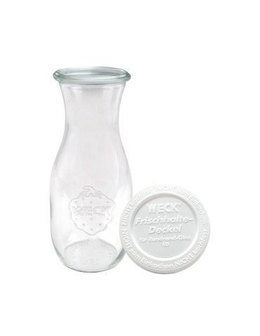 Słoiki i butelki - Słoiki WECK / plastikowe wieko KARAFKA 1l 1062ml BUTELKA - product 12