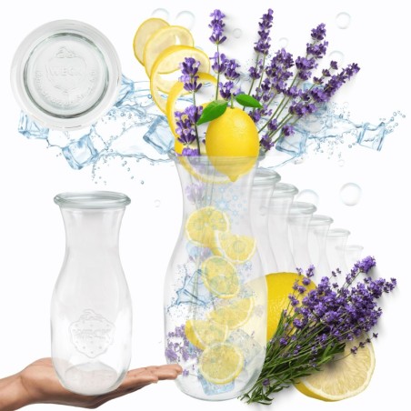 Słoiki WECK 12szt/ szklane wieko KARAFKA 1l 1062ml BUTELKA